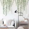 autocolant decorativ pentru multiple suprafete frunze de plante cataratoare si liane 55 x 45 cm 074854