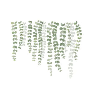 autocolant decorativ pentru multiple suprafete frunze de plante cataratoare si liane 55 x 45 cm 248009