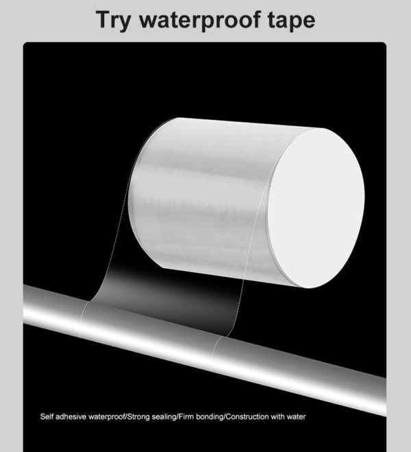 banda adeziva pentru etansare si izolare tevi si recipiente super puternica cu lipici foarte rezistent utilizare universala 150 x 10 cm transparent cb 216247