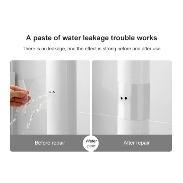 banda adeziva pentru etansare si izolare tevi si recipiente super puternica cu lipici foarte rezistent utilizare universala 150 x 10 cm transparent cb 844307