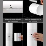 banda adeziva pentru etansare si izolare tevi si recipiente super puternica cu lipici foarte rezistent utilizare universala 150 x 10 cm transparent cb 849051
