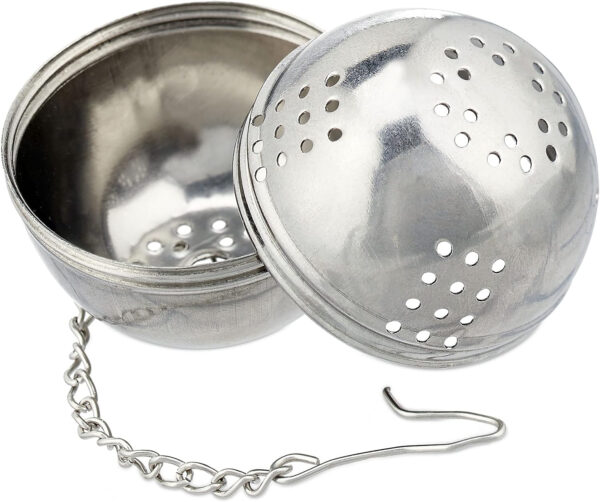 Bilă Pentru Infuzie Ceai Din Inox - Reutilizabilă, Fine Mesh, Cu Lanț | izideal