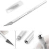 bisturiu tip cutter pentru diverse activitati cutter metalic de precizie cu 5 lame de rezerva argintiu cbd coral best deals 076922