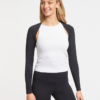 bolero sport pentru protectie solara cu maneci elastice marime universala m xl negru cbd coral best deals 713807