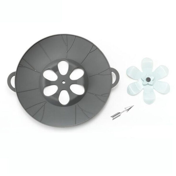 capac inteligent pentru oale cu sistem antiscugere 26cm din silicon gri cbd coral bst deals 464998