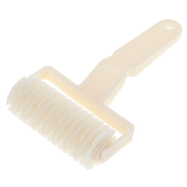 cutit roller pentru taiat modelat aluat pentru placinte foietaj si prajituri pvc alb 10 x 17 5 cm 779580