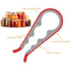 desfacator universal pentru capace de sticle si borcane 4 marimi universale plastic pvc rosu cbd coral best deals 332157