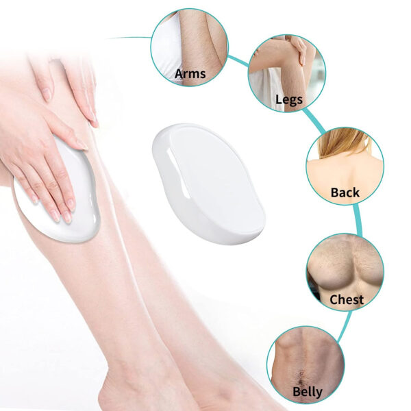 epilator cu cristale nano glass reutilizabil fara durere pentru epilarea parului si exfolierea pielii unisex alb cbd coral best deals 476642