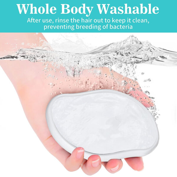 epilator cu cristale nano glass reutilizabil fara durere pentru epilarea parului si exfolierea pielii unisex alb cbd coral best deals 671521