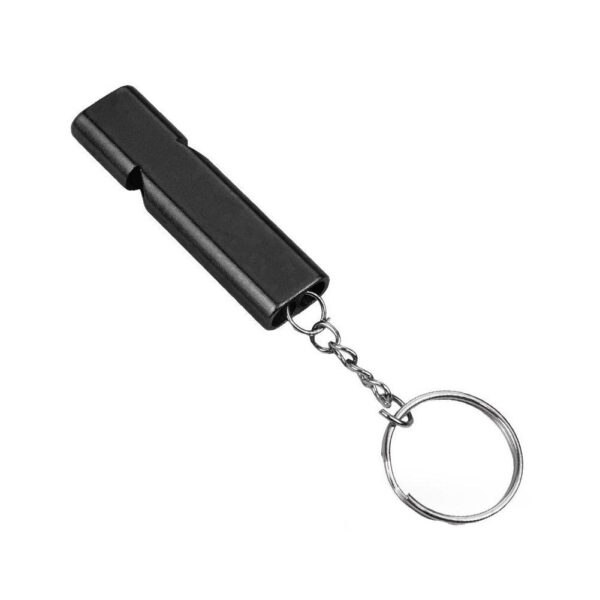 Fluier Dublu Foarte Puternic, Din Aluminiu Cu Inel Pentru Chei, | izideal