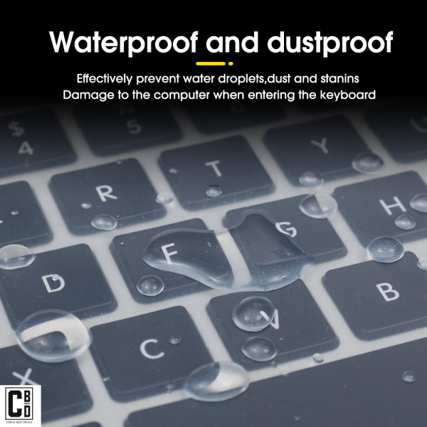 folie de protectie pentru tastatura laptop din silicon transparent reutilizabila dimensiune universala cbd coral best deals 348935