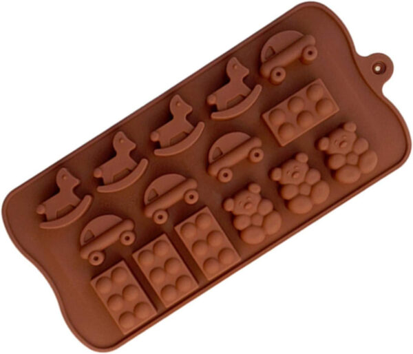 Forma Din Silicon, Model Masinuta, Lego, Ursuleti, Pentru Ciocolata | izideal