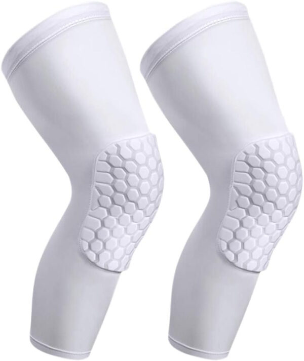 genunchiera pentru protectie genunchi supraelastica cu tampon compatibila unisex 48cm alb cbd coral best deals 180146