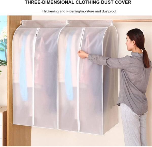 husa protectie haine pentru dressing sau sifonier material premium impermeabil 50 x 80 x 90 cm alb cbd coral best deals 861015
