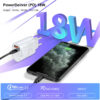 incarcator retea cu 2 porturi usb ultra charge 1x usb 3 0 si 1x usb tip csi priza inteligent cu incarcare super rapida compatibil universal negru 650358