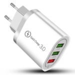 incarcator usb fast charge 3 porturi usb cu multiple protectii si qualcomm 3 0 alb 770573