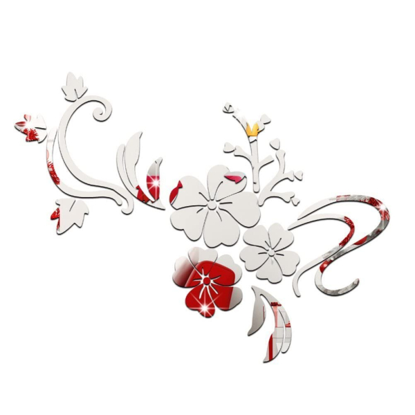 oglinzi acrilice autoadezive pentru design si decor interior stickere model cu flori decorative 60 x 80 cm cbd corl best deals 273472