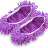 papuci de casa tip mop pentru curatenie podea gresie si parchet marime universala mov cbd coral best deals 430840