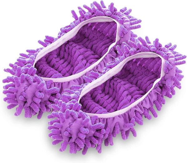 papuci de casa tip mop pentru curatenie podea gresie si parchet marime universala mov cbd coral best deals 430840