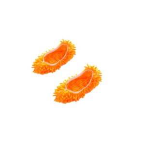 papuci de casa tip mop pentru curatenie podea gresie si parchet marime universala portocaliu cbd coral best deals 401359