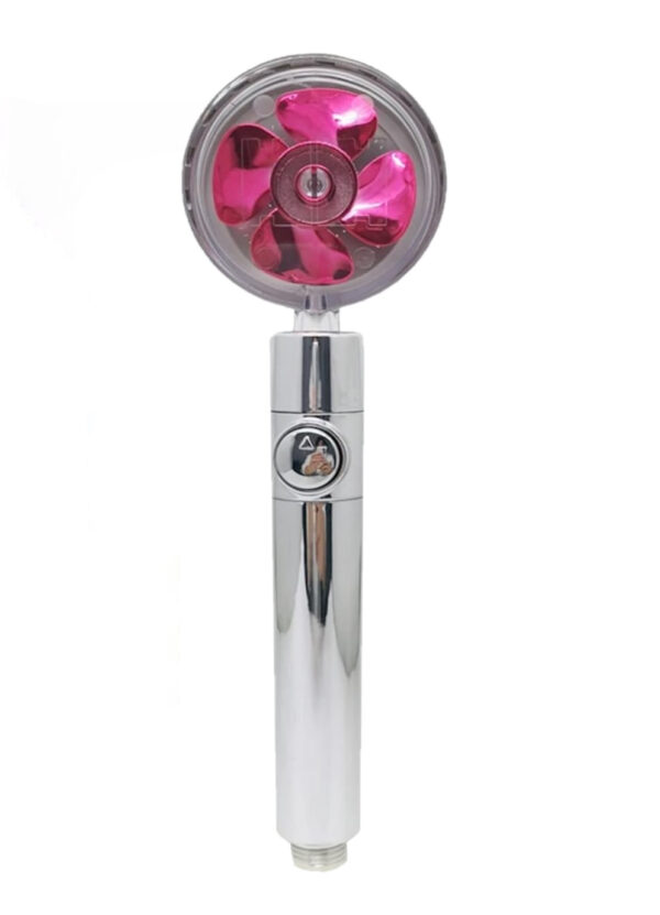 Pară Duș Cu Elice Și Jet Presiune Vortex - Cap Rotativ 360°, Buton | izideal