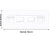 set 10 suporti autoadezivi pentru agatat suspendat polite si rafturi dulap 12 cm transparent 536355