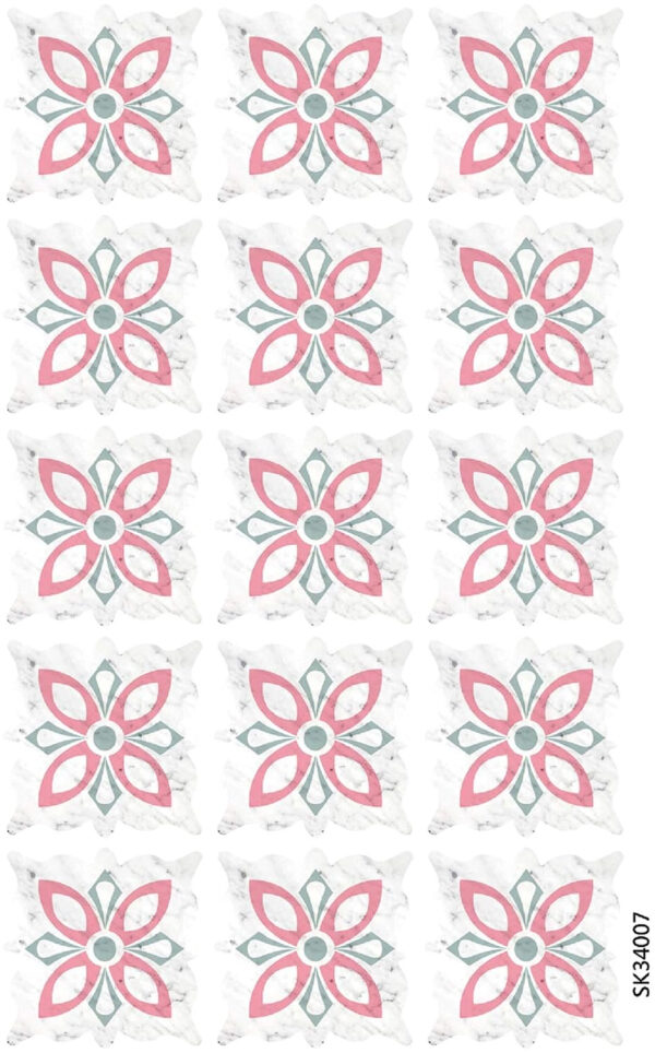 Set 15 Stickere Decorative Pentru Faianta Sau Perete, Mandala | izideal