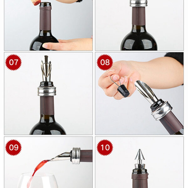 set 2 dopuri din aluminiu pentru sticle de vin din inox model premium cbd coral best deals 738926