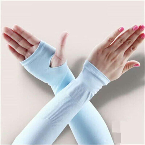 set 2 maneci supraelastice pentru brat si mana protectie sport confort outdoor coral best deals 327112