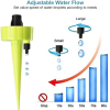 set 3 dispozitive cu sistem reglabil al debitului prin picurare pentru udarea si irigarea ghivecelor de flori plantelor si a pomilor fructiferi multic 438711