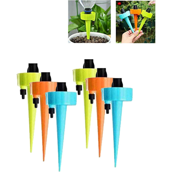 set 3 dispozitive cu sistem reglabil al debitului prin picurare pentru udarea si irigarea ghivecelor de flori plantelor si a pomilor fructiferi multic 488476