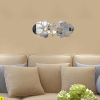 set 31 oglinzi acrilice autoadezive model buline 5 dimensiuni argintiu 850049