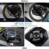 set 4 x folie de protectie reutilizabila compatibilitate universala pentru plita si aragaz 27cm negru premium cbd coral best deals 637865