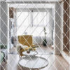 set 58 oglinzi acrilice din pvc in forma de romb autoadezive pentru decorarea peretilor 100 x 100 cm premium cbd coral best deals 914724