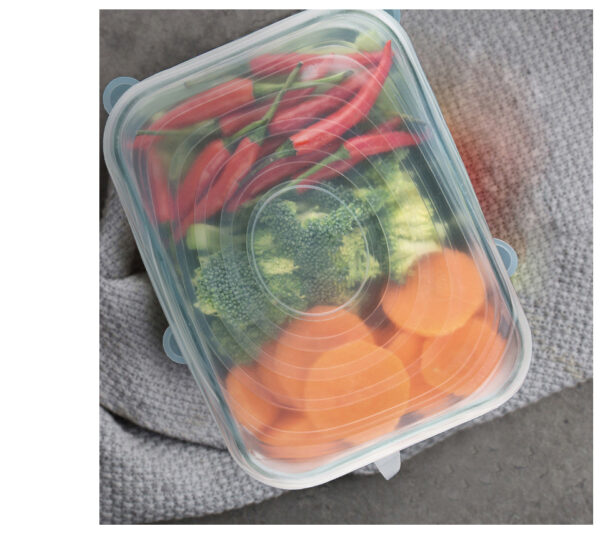 set 6 capace din silicon 6 marimi pentru vase de gatit si recipiente de depozitare alimente cbd coral best deals 073785