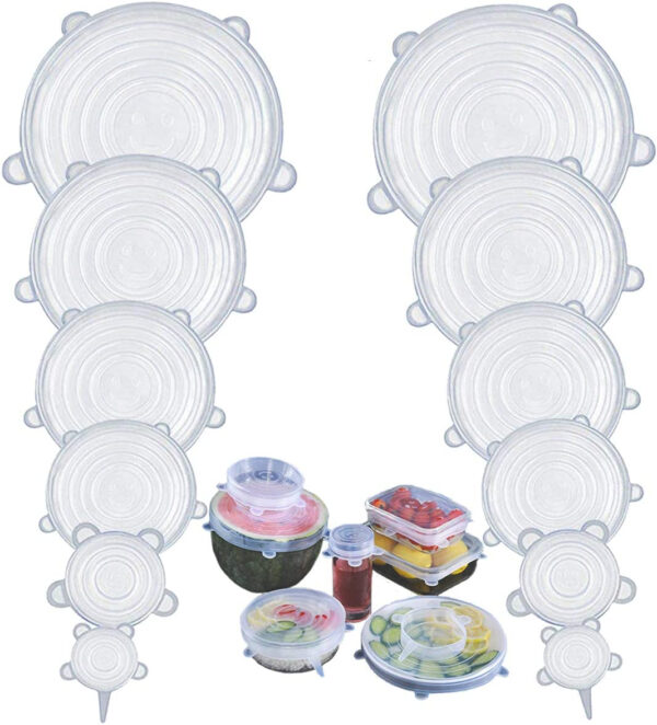 set 6 capace din silicon 6 marimi pentru vase de gatit si recipiente de depozitare alimente cbd coral best deals 506485