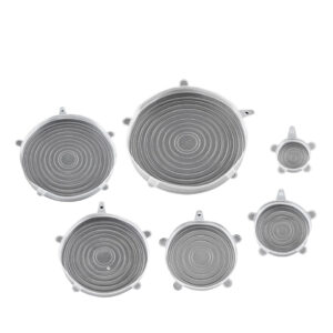 set 6 capace din silicon 6 marimi pentru vase de gatit si recipiente de depozitare alimente cbd coral best deals 622122