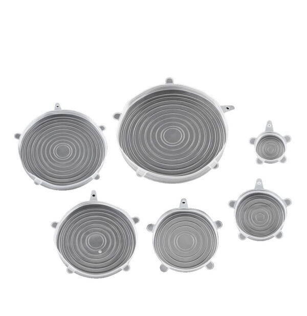 set 6 capace din silicon 6 marimi pentru vase de gatit si recipiente de depozitare alimente cbd coral best deals 622122