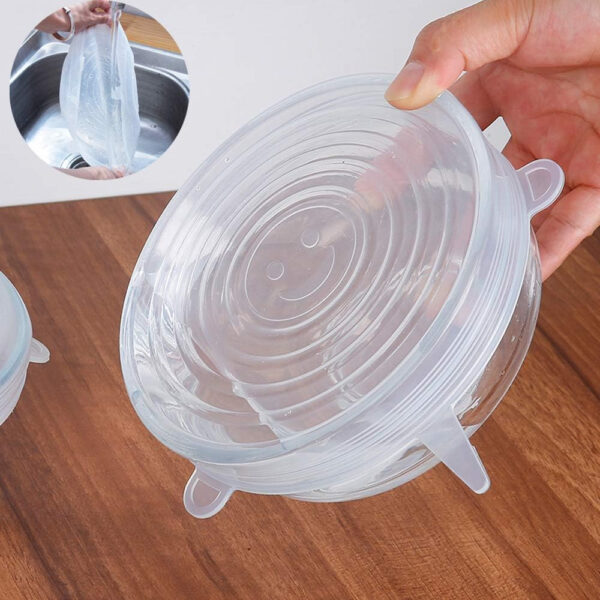 set 6 capace din silicon 6 marimi pentru vase de gatit si recipiente de depozitare alimente cbd coral best deals 725710
