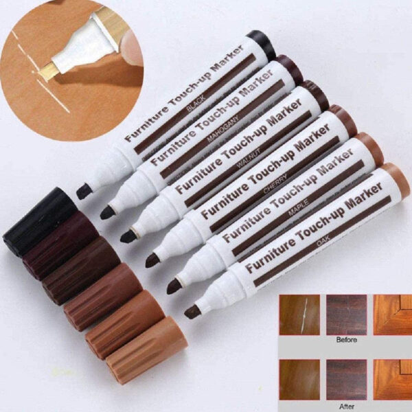 set marker corector 6 nuante de culoare pentru mobila si lemn premium universal cbd coral best deals 094161