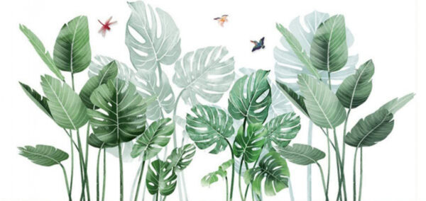 sticker autocolant decorativ planta de ghiveci 100 x 17 5 cm 886498