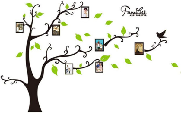 Sticker Decoare Pereti Cu Fotografii Si Amintiri, Copac Cu 7 Rame | izideal