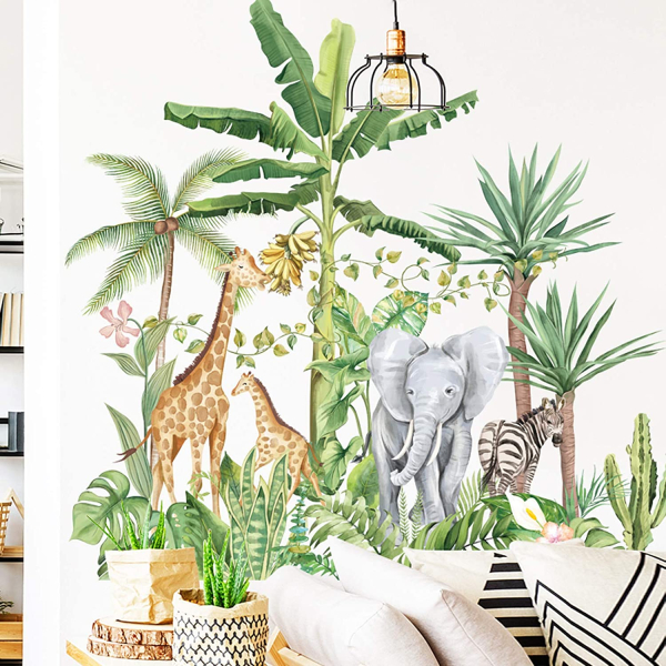 sticker decorativ animale salbatice din safari 60 x 90 cm 755135