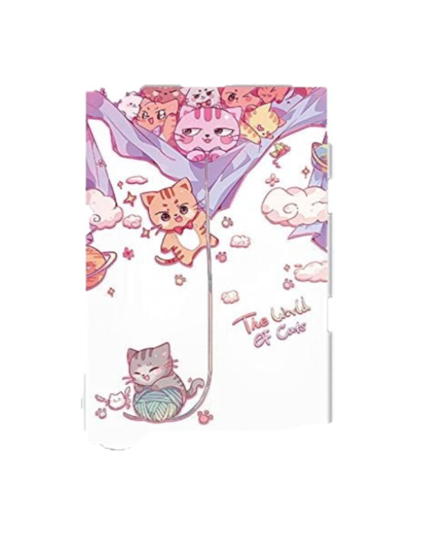 Sticker Decorativ Autocolant Cu Pisicute, Pentru Usa, , Mov 60 Cm | izideal