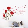 sticker decorativ cu trandafiri 155 x 230 cm autocolant premium cbd coral best deals 874784