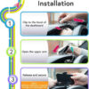 suport auto cu prindere pe bord pentru telefon model universal premium negru cbd coral best deals 602923