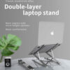 suport notebook sau laptop din aluminiu auto adeziv reglabil pe 6 nivele design premium universal cbd coral best deals 428773