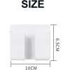 suport pentru telefon sau telecomanda tv si ac 8 7 x 9 8 cm cu prindere auto adeziva cu prindere pe orice suprafata plana universal alb 567934