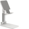 suport pentrutelefon smartphone sau tableta pentru masa sau birou portabil pliabil cu reglaj multiplu premium alb 253557