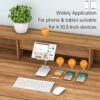 suport pentrutelefon smartphone sau tableta pentru masa sau birou portabil pliabil cu reglaj multiplu premium alb 533079